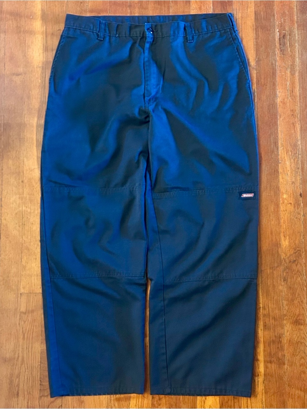 Dickies Double Knee Loose Fit Baggy Workwear Skater Navy Blue Pants 36x29